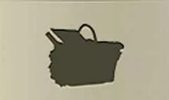 ピクニックバスケットのシルエット