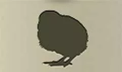 ひよこのシルエット