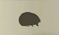 ハリネズミのシルエット