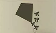 凧のシルエット