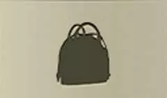 ハンドバッグのシルエット