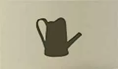 じょうろのシルエット