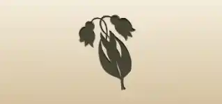 スズランのシルエット