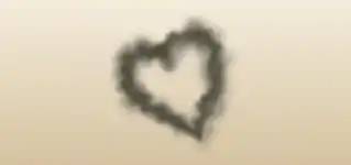 ハートのシルエット