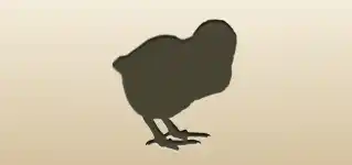 ひよこのシルエット