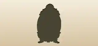 鏡のシルエット