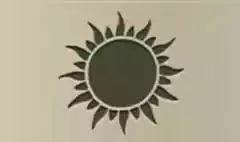 太陽のシルエット