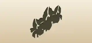 アヤメのシルエット