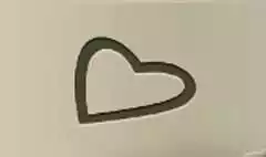 ハートのシルエット