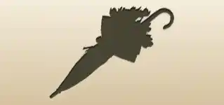かさのシルエット