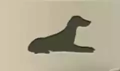 イヌのシルエット