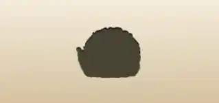 ハリネズミのシルエット