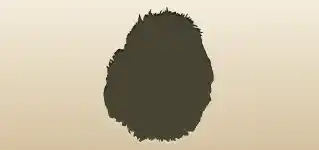 ハリネズミのシルエット