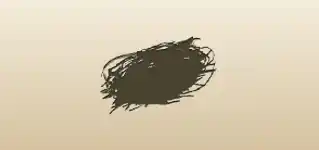 鳥の巣のシルエット