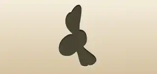 ハチのシルエット