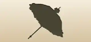 かさのシルエット