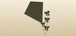 凧のシルエット