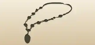 ネックレスのシルエット