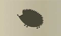 Hedgehog silhouette