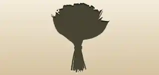 スズランのシルエット