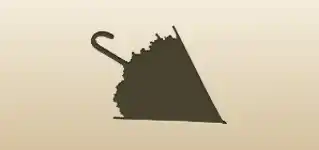 かさのシルエット