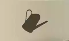 じょうろのシルエット
