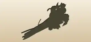 アヤメのシルエット