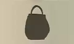 ハンドバッグのシルエット