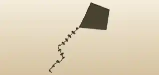 凧のシルエット