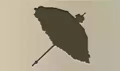 かさのシルエット