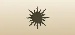 太陽のシルエット