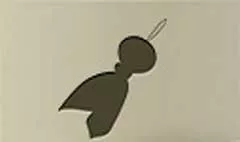 てるてる坊主のシルエット