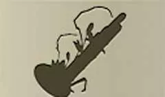 生け花のシルエット
