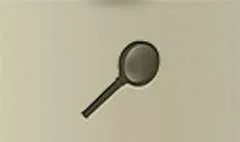 虫眼鏡のシルエット