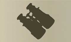 Binoculars silhouette