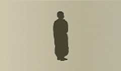 Monk silhouette