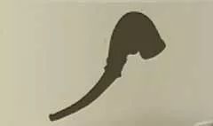 喫煙パイプのシルエット