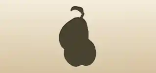 Pears silhouette