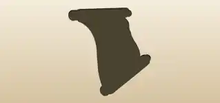 Scroll silhouette