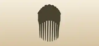 Decorative Comb silhouette