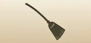 Broom silhouette