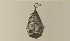 鳥かごのシルエット