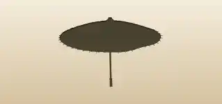 Oil-Paper Umbrella silhouette