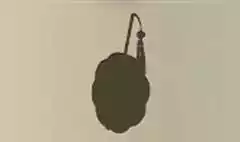 扇子のシルエット