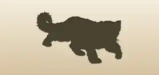 Snow Leopard silhouette