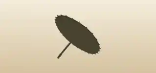 Oil-Paper Umbrella silhouette