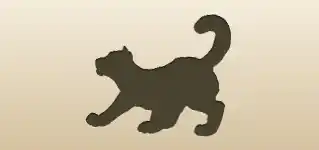 Snow Leopard silhouette