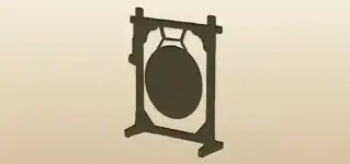 Gong silhouette