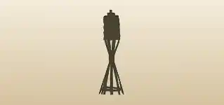 Bamboo Torch silhouette
