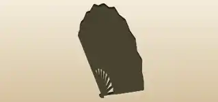 Hand Fan silhouette